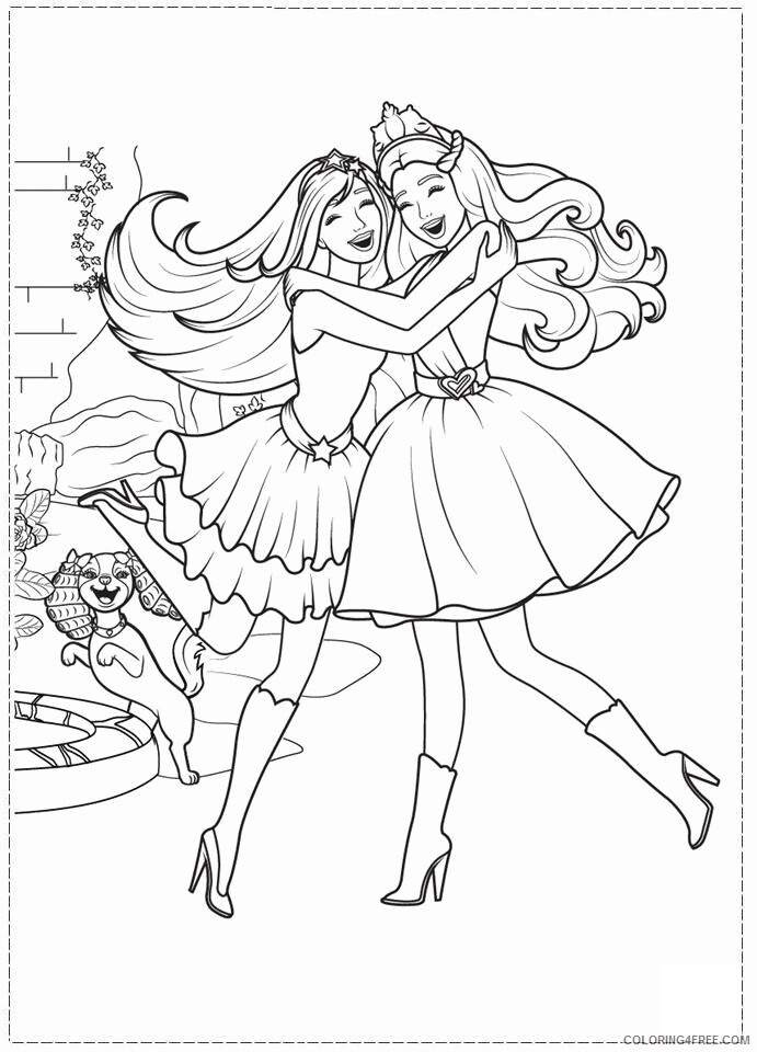 A Picture of Barbie Printable Sheets Barbie The princess and the 2021 a 0558 Coloring4free