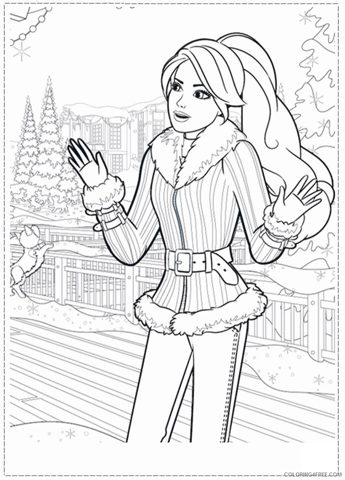 A Picture of Barbie Printable Sheets Barbie in a Perfect Christmas 2021 a 0553 Coloring4free