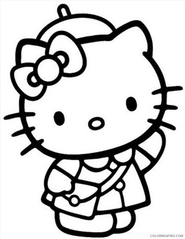 A Picture of Hello Kitty Printable Sheets Hellokitty4 Cartoons Hello 2021 a 0563 Coloring4free