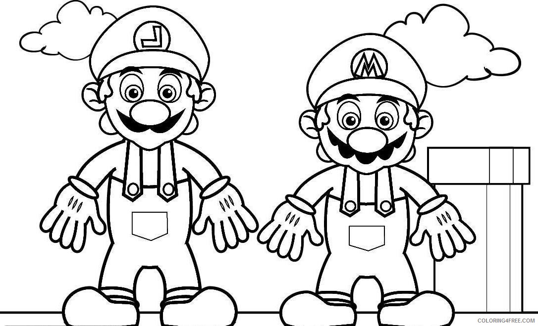 A Picture of Mario Printable Sheets Mario For Kids 2021 a 0575 Coloring4free