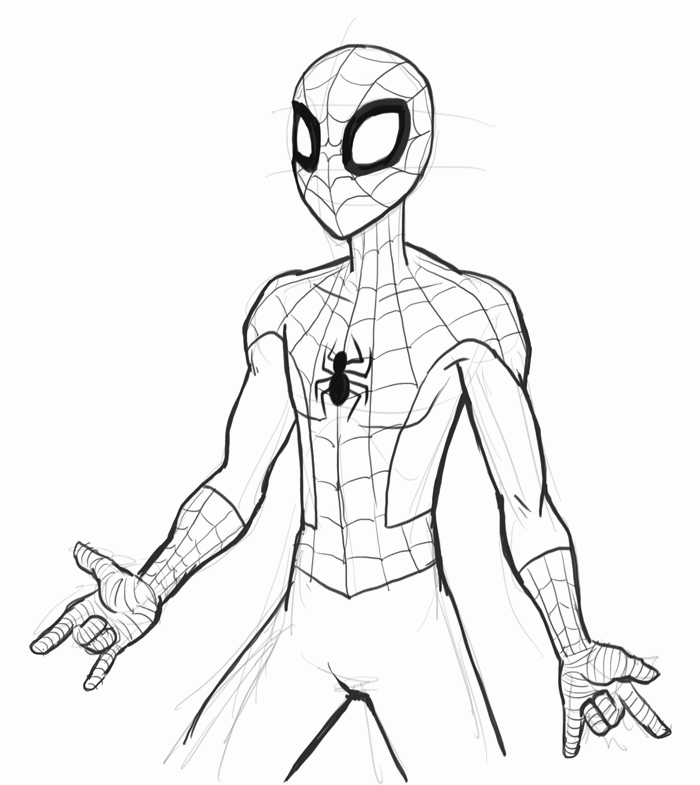 A Picture of Spiderman Printable Sheets How to draw Spiderman drawing 2021 a 0625 Coloring4free