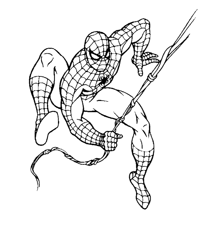 A Picture of Spiderman Printable Sheets Spiderman Coloringpages1001 gif 2021 a 0628 Coloring4free