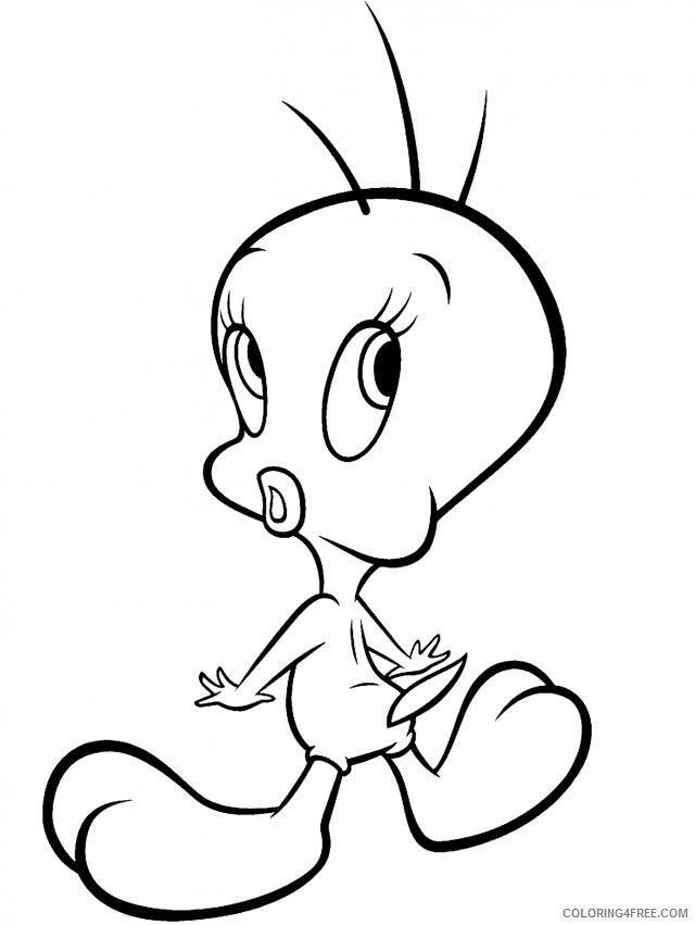A Picture of Tweety Bird Printable Sheets Expression Tweety Bird Pages 2021 a 0651 Coloring4free