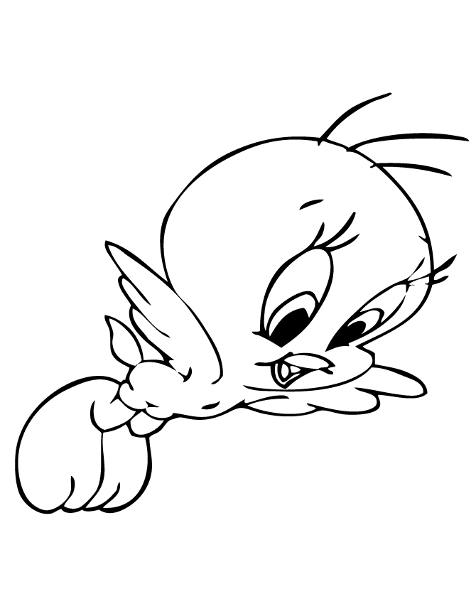 A Picture of Tweety Bird Printable Sheets Tweety Bird Flying Page 2021 a 0662 Coloring4free