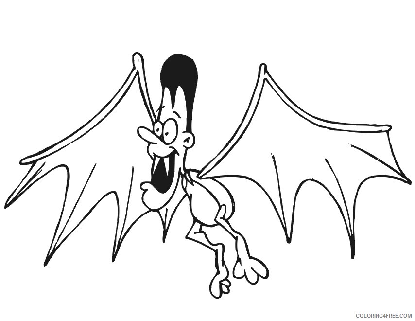 A Picture of a Bat Printable Sheets Vampire Page Vampire Turned 2021 a 0283 Coloring4free