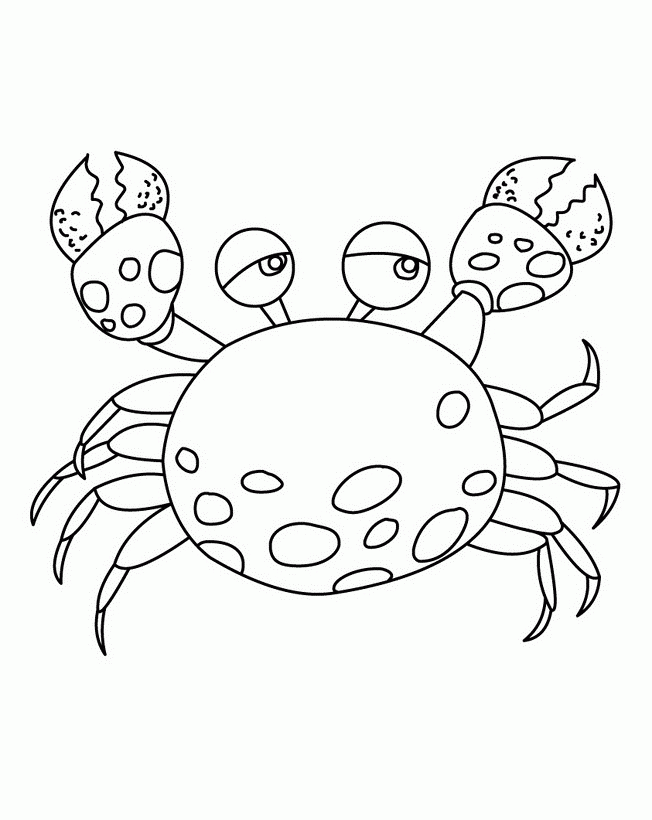 A Picture of a Crab Printable Sheets Cartoon Crab 363 2021 a 0303 Coloring4free