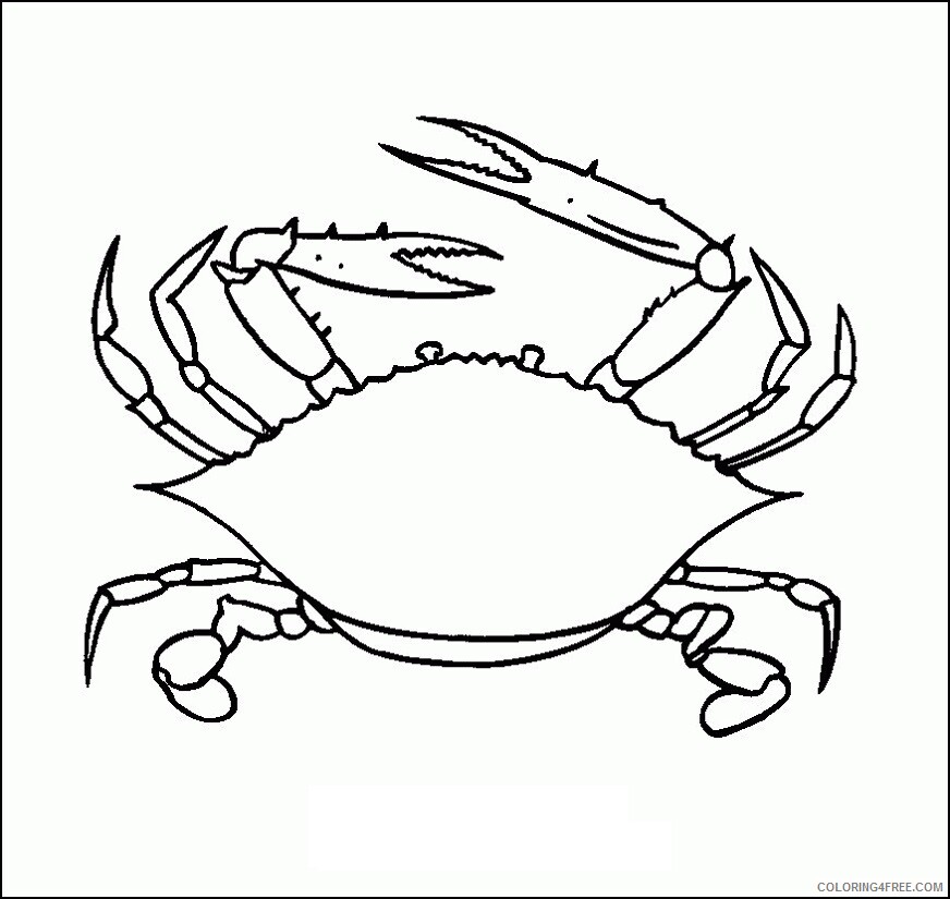 A Picture of a Crab Printable Sheets Crab jpg 2021 a 0316 Coloring4free