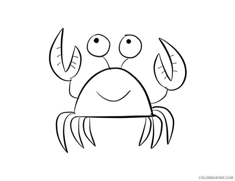 A Picture of a Crab Printable Sheets Crab page ColorDad png 2021 a 0307 Coloring4free
