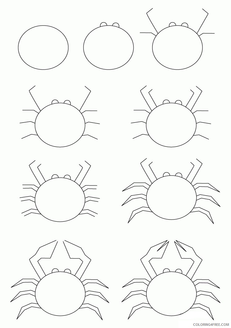 A Picture of a Crab Printable Sheets Drawing crab jpg 2021 a 0318 Coloring4free