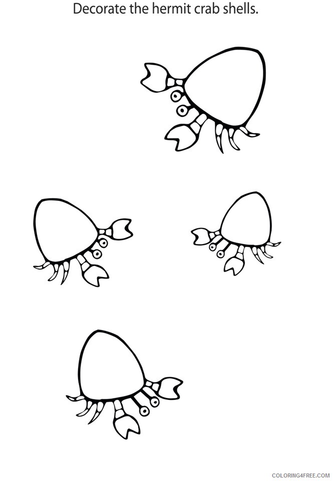 A Picture of a Crab Printable Sheets May 9 2014 Story time 2021 a 0322 Coloring4free