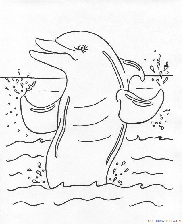 A Picture of a Dolphin Printable Sheets OERS Education Animal Disaster Emergency 2021 a 0333 Coloring4free