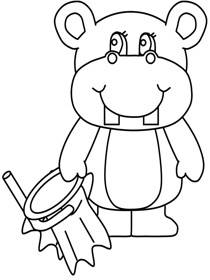 A Picture of a Hippo Printable Sheets hippo page Picture 2021 a 0362 Coloring4free