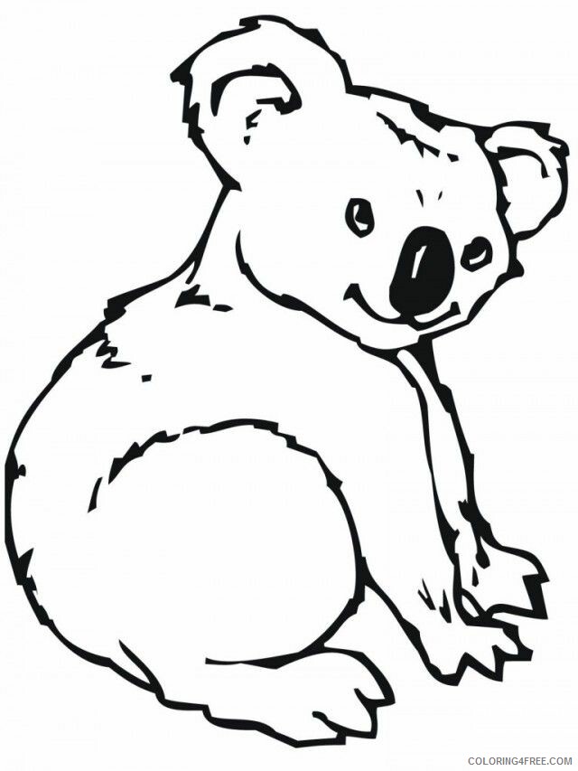 A Picture of a Koala Printable Sheets Koala For Kids 2021 a 0395 Coloring4free