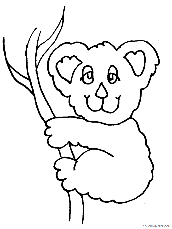 A Picture of a Koala Printable Sheets Koala For Kids 2021 a 0396 Coloring4free