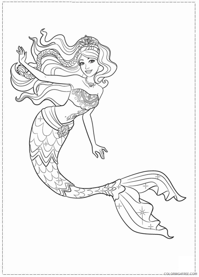 A Picture of a Mermaid Printable Sheets Barbie in a Mermaid Tale 2021 a 0404 Coloring4free