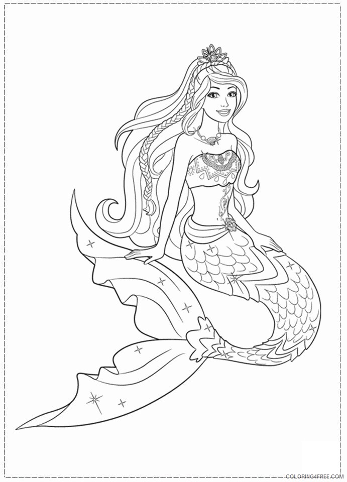 A Picture of a Mermaid Printable Sheets Barbie in a Mermaid Tale 2021 a 0406 Coloring4free