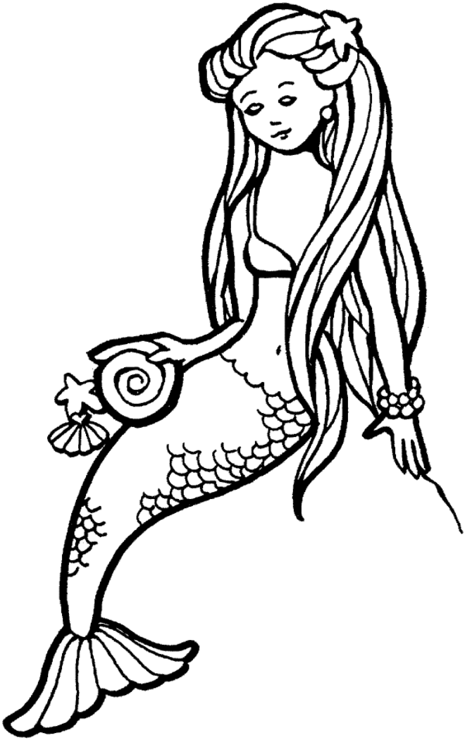 A Picture of a Mermaid Printable Sheets best Disney mermaid pages 2021 a 0408 Coloring4free