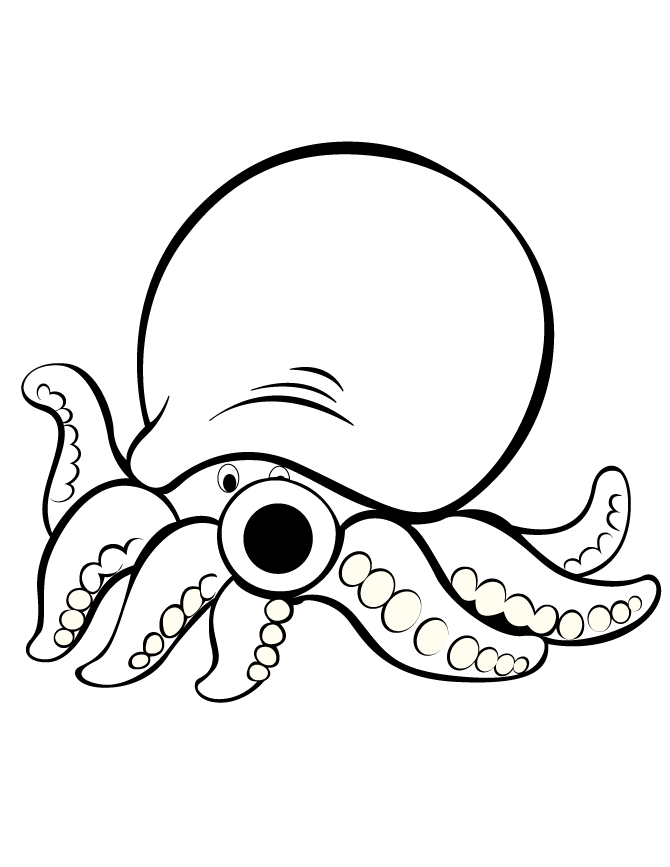 A Picture of a Octopus Printable Sheets Cute Octopus Page Clipart 2021 a 0416 Coloring4free