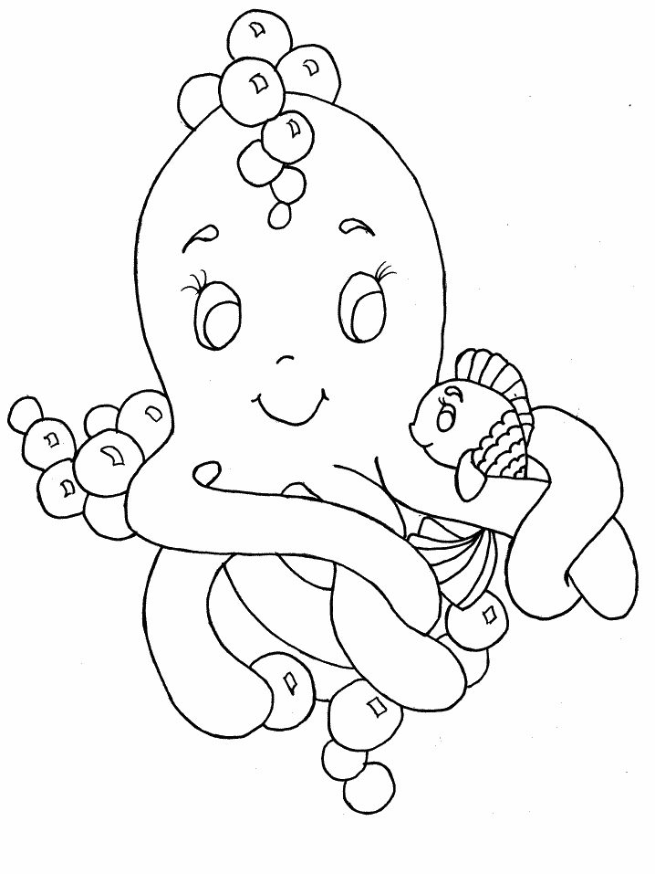 A Picture of a Octopus Printable Sheets Octopus Printable For 2021 a 0433 Coloring4free