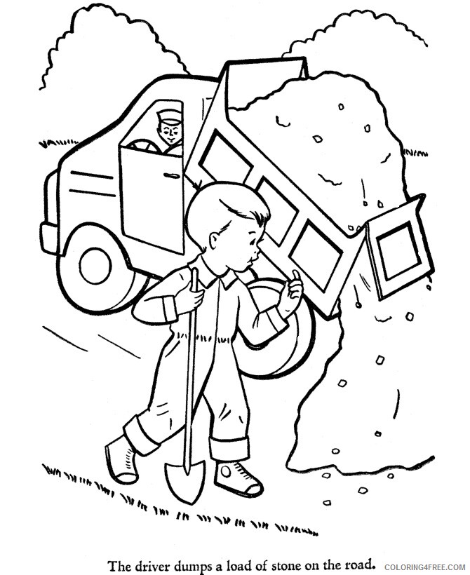 A Picture of a Truck Printable Sheets Dump truck page 007 2021 a 0456 Coloring4free
