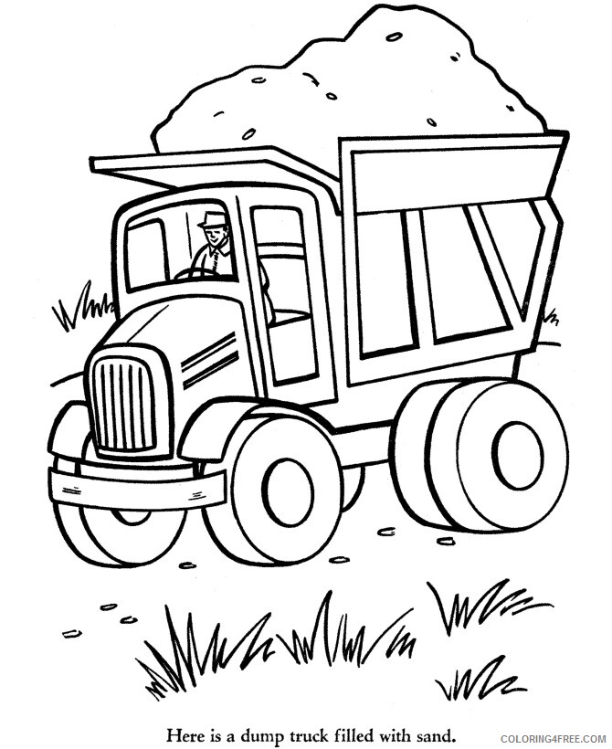 A Picture of a Truck Printable Sheets Free Printable Dump Truck Coloring 2021 a 0461 Coloring4free