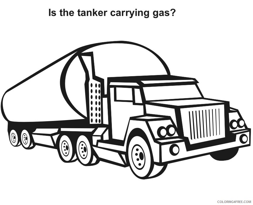A Picture of a Truck Printable Sheets Tanker Truck Page Free 2021 a 0474 Coloring4free