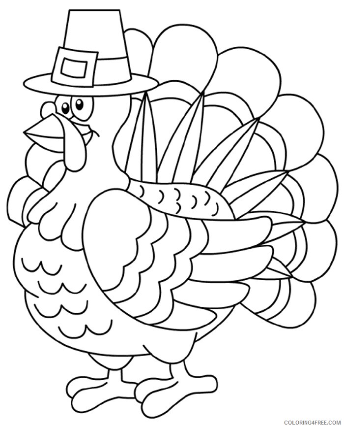 A Picture of a Turkey Printable Sheets Thanksgiving A Thanksgiving turkey coloring 2021 a 0485 Coloring4free