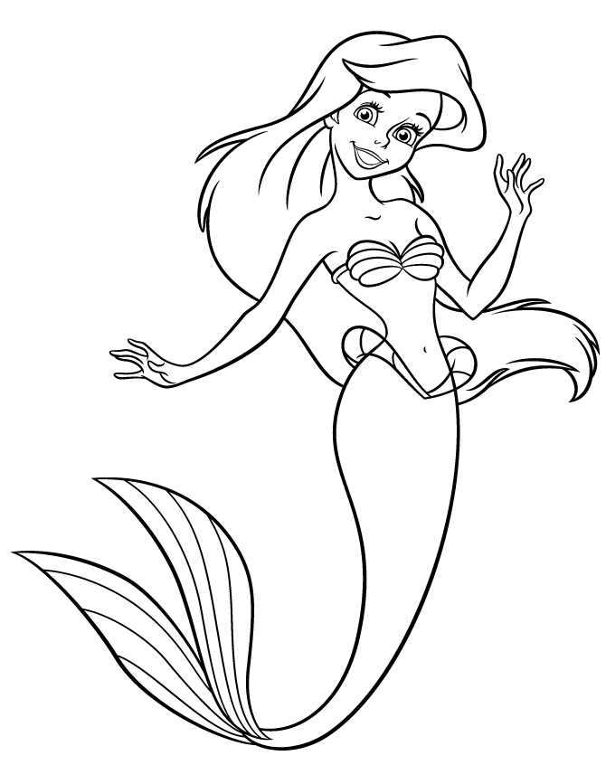 A Picture of ariel Printable Sheets Princess Ariel gif 2021 a 0533 Coloring4free