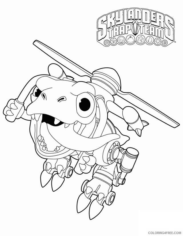 A Team Coloring Pages Printable Sheets Skylanders Trap Team Pages 2021 a 0695 Coloring4free