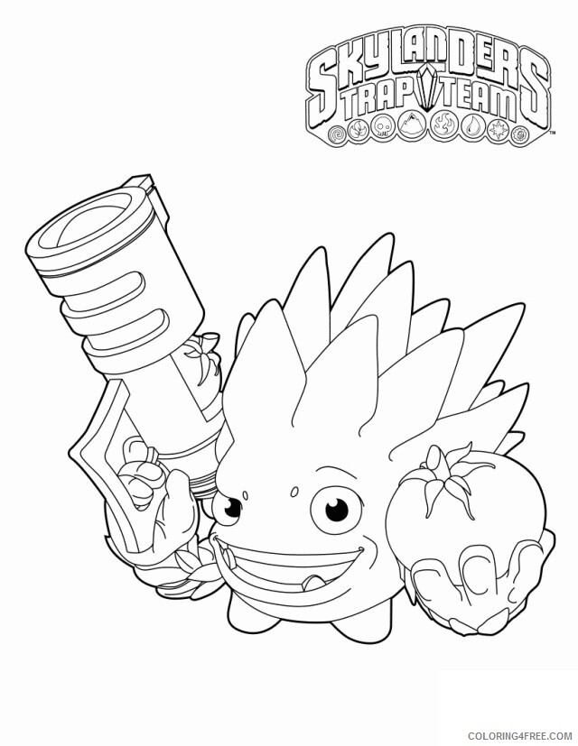 A Team Coloring Pages Printable Sheets Skylanders Trap Team Pages 2021 a 0696 Coloring4free