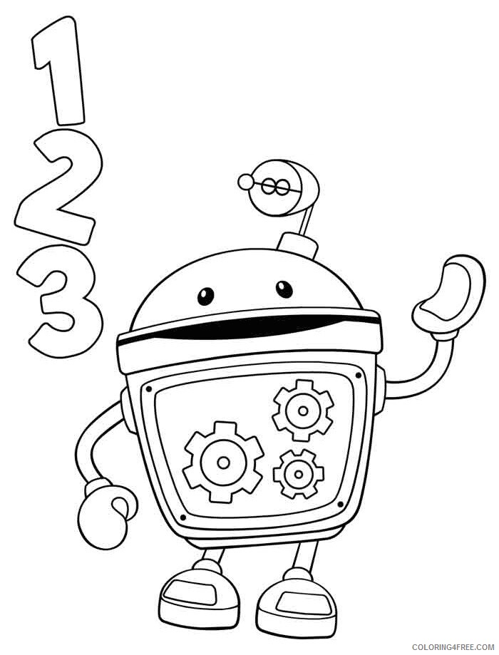 A Team Coloring Pages Printable Sheets Team Umizoomi Bot page 2021 a 0698 Coloring4free