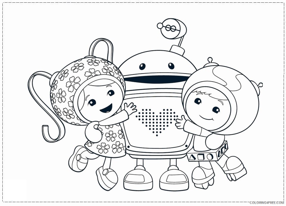A Team Coloring Pages Printable Sheets Team Umizoomi Colouring Page 2021 A 0703 Coloring4free Coloring4free Com