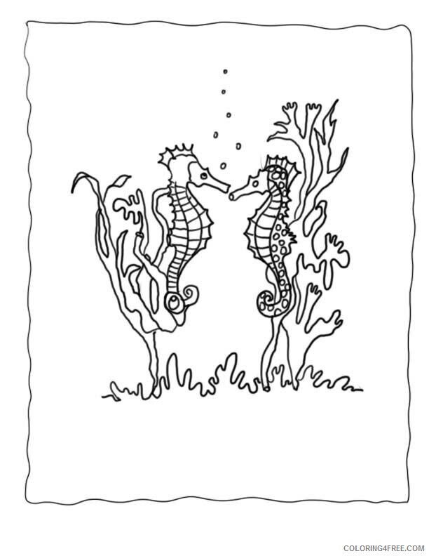 A z Animals for Kids Printable Sheets Seahorse Ocean Collection 2021 a 4349 Coloring4free
