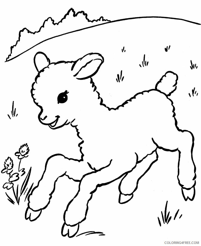 A z Animals for Kids Printable Sheets sheep printable farm 2021 a 4351 Coloring4free