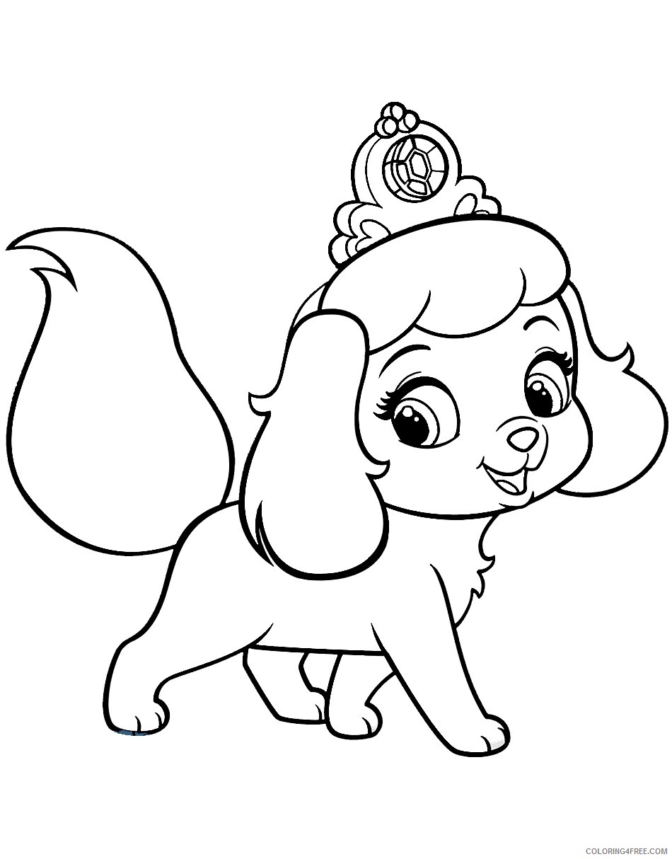 A4 Size Coloring Pages Printable Sheets Disney Palace Pets Printable Coloring 2021 a 0732 Coloring4free