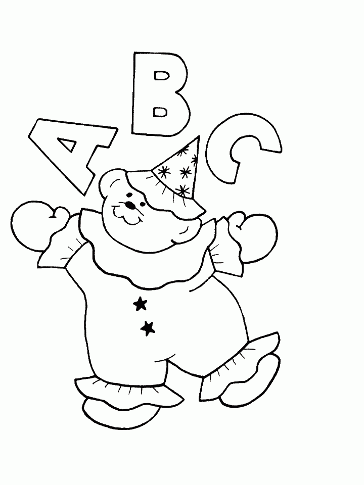 ABC Coloring Printable Sheets ABC Teddy Page gif 2021 a 0814 Coloring4free
