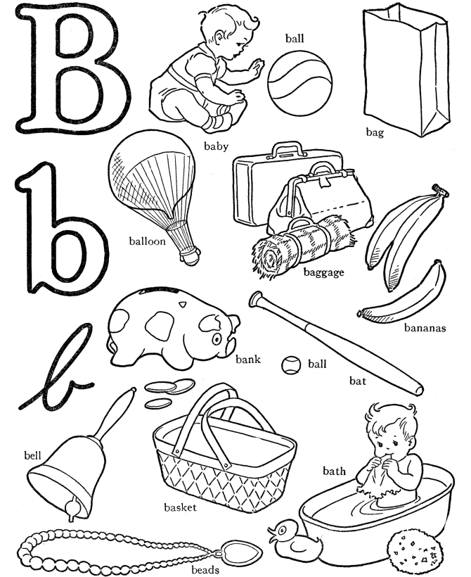 ABC Coloring Printable Sheets ABC Words – 2021 a 0815 Coloring4free