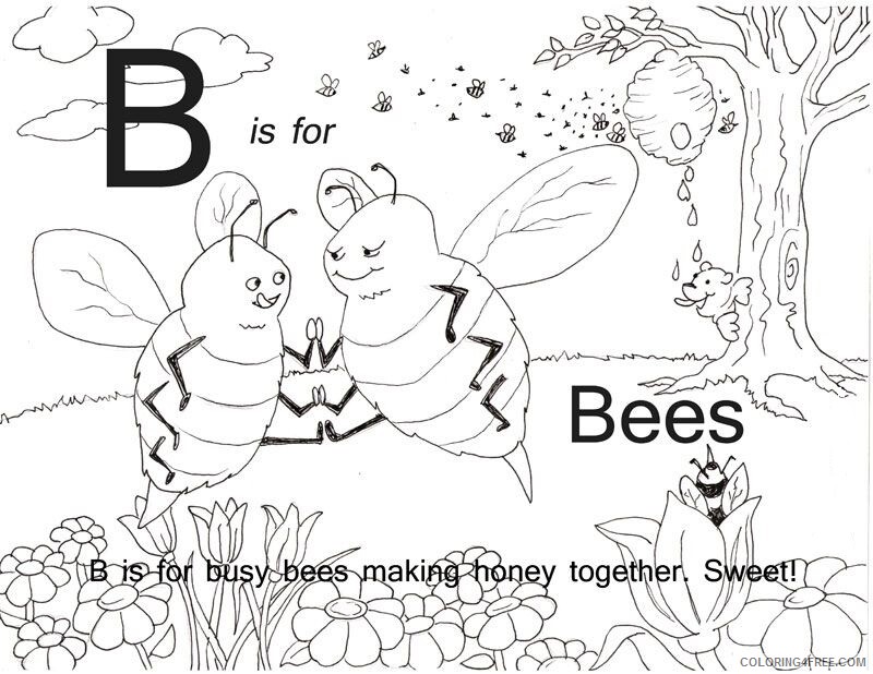ABC Coloring Sheets Printable Sheets B – ABC Pages 2021 a 0983 Coloring4free