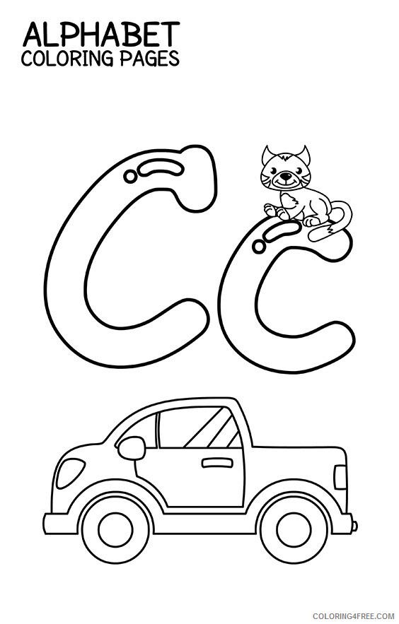 ABCD Coloring Pages Printable Sheets Free Printable Alphabet Pages 2021 a 1071 Coloring4free