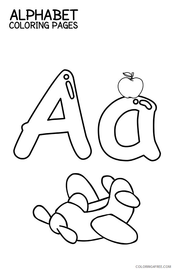 ABCD Coloring Pages Printable Sheets Free Printable Alphabet Pages 2021 a 1072 Coloring4free