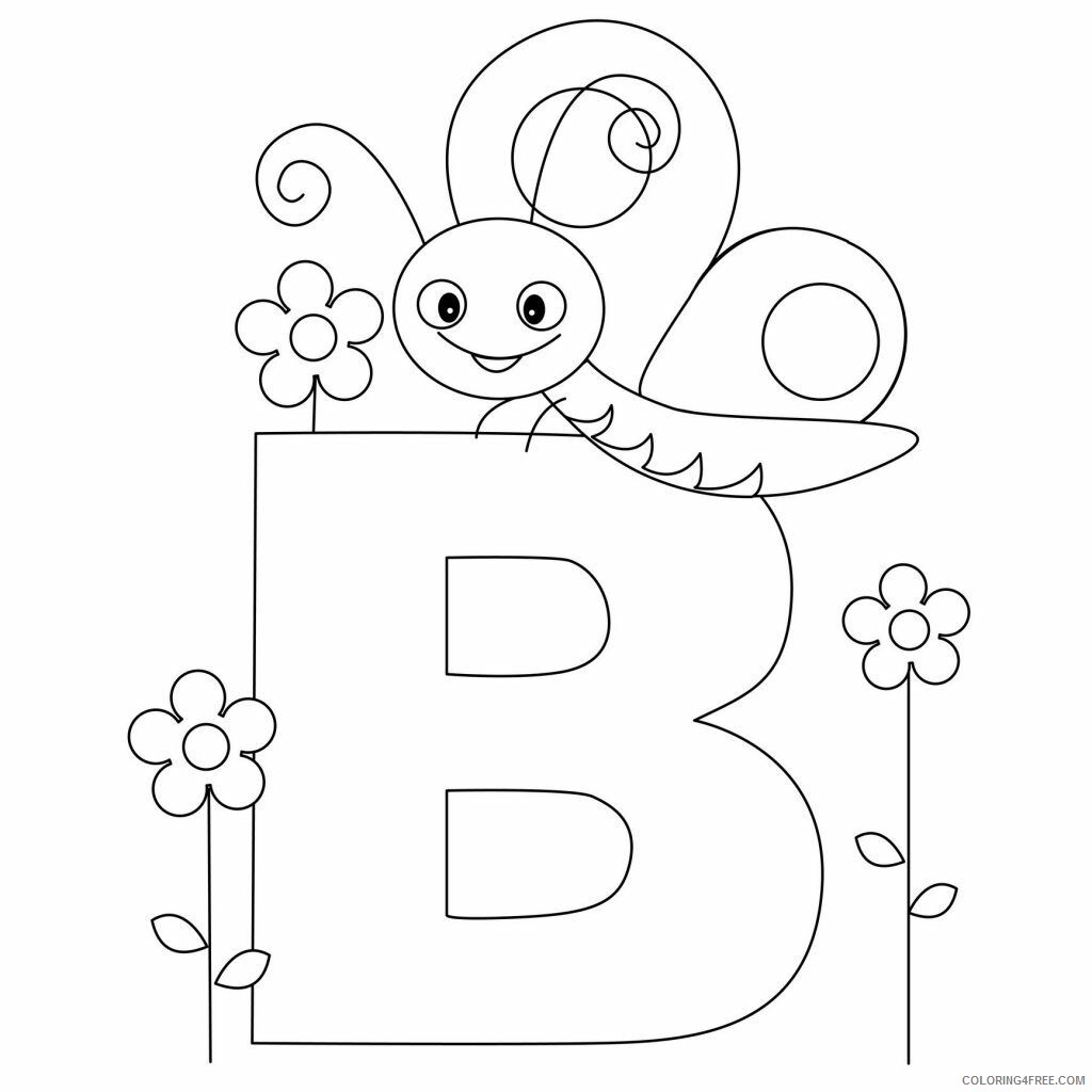 ABCD Coloring Pages Printable Sheets Free Printable Alphabet Pages 2021 a 1073 Coloring4free
