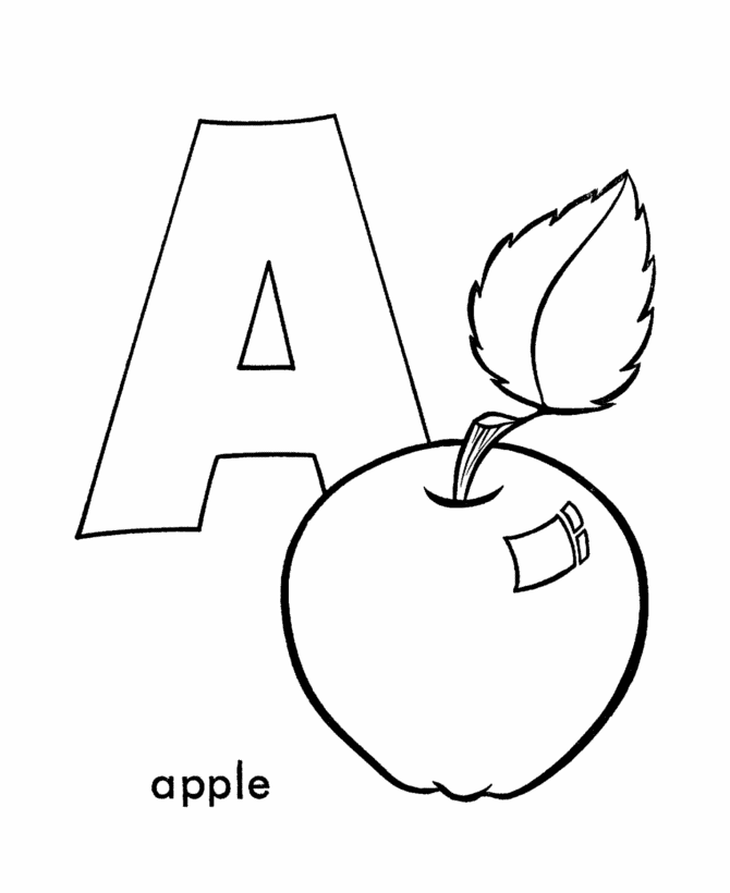 ABCD Coloring Pages Printable Sheets Preschool Alphabet – 2021 a 1077 Coloring4free
