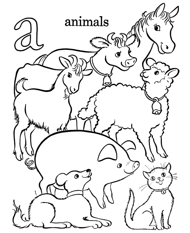 Abc Coloring Page Printable Sheets Alphabet Letter A 2021 a 0889 Coloring4free