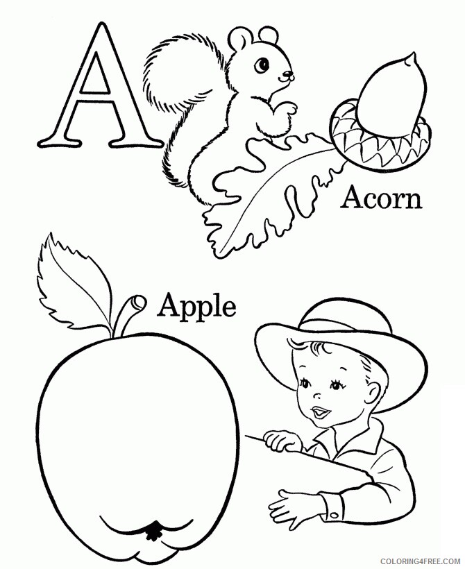 Abc Coloring Pages For Toddlers Printable Sheets Abc PagesColoring 2021 a 0908 Coloring4free