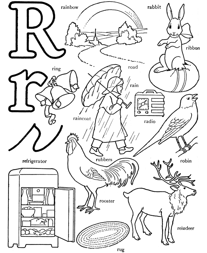 Abc Coloring Pages Printable Printable Sheets ABC Words – 2021 a 0932 Coloring4free