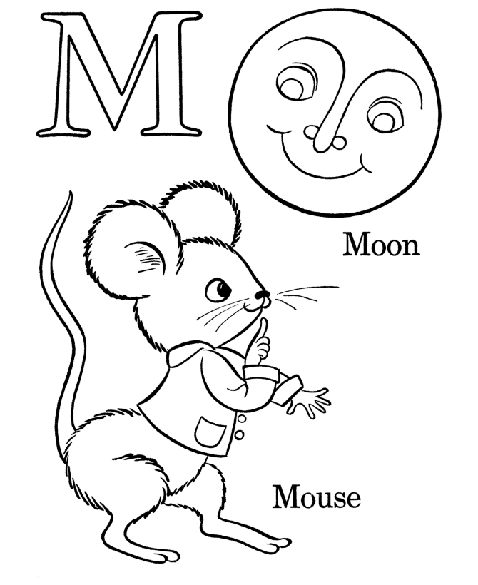 Abc Coloring Pages Printable Printable Sheets Alphabet Letter M 2021 a 0940 Coloring4free