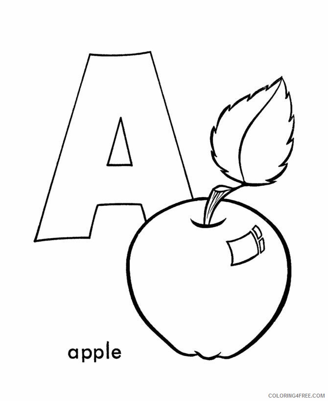 Abc Letters Coloring Pages Printable Sheets letter a jpg 2021 a 1012 Coloring4free