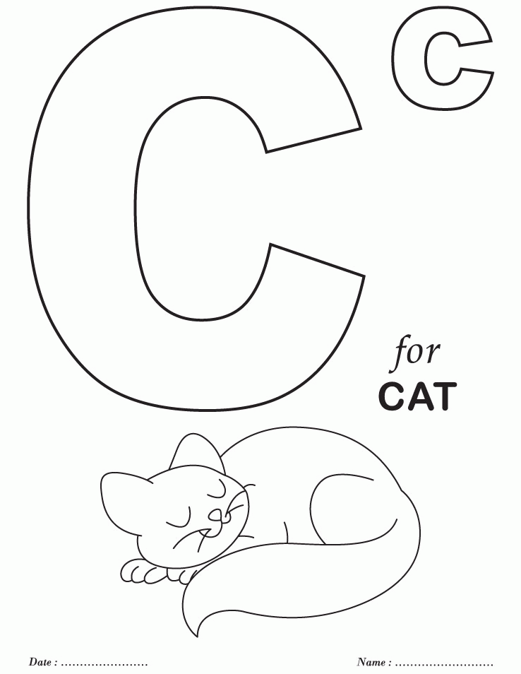 Abc Printable Coloring Pages Printable Sheets Alphabet For Kids 2021 a 1029 Coloring4free