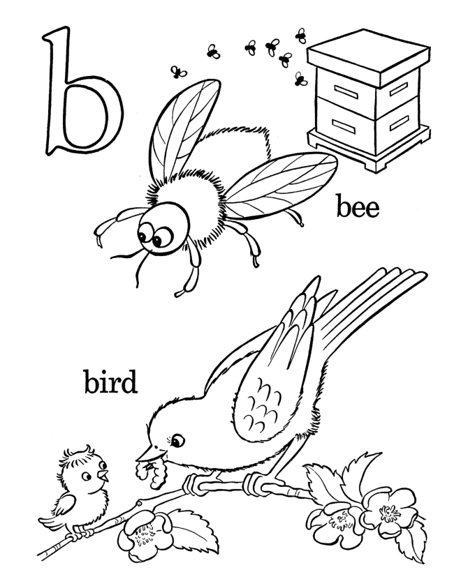 Abc Printable Coloring Pages Printable Sheets Alphabet Letter B 2021 a 1030 Coloring4free