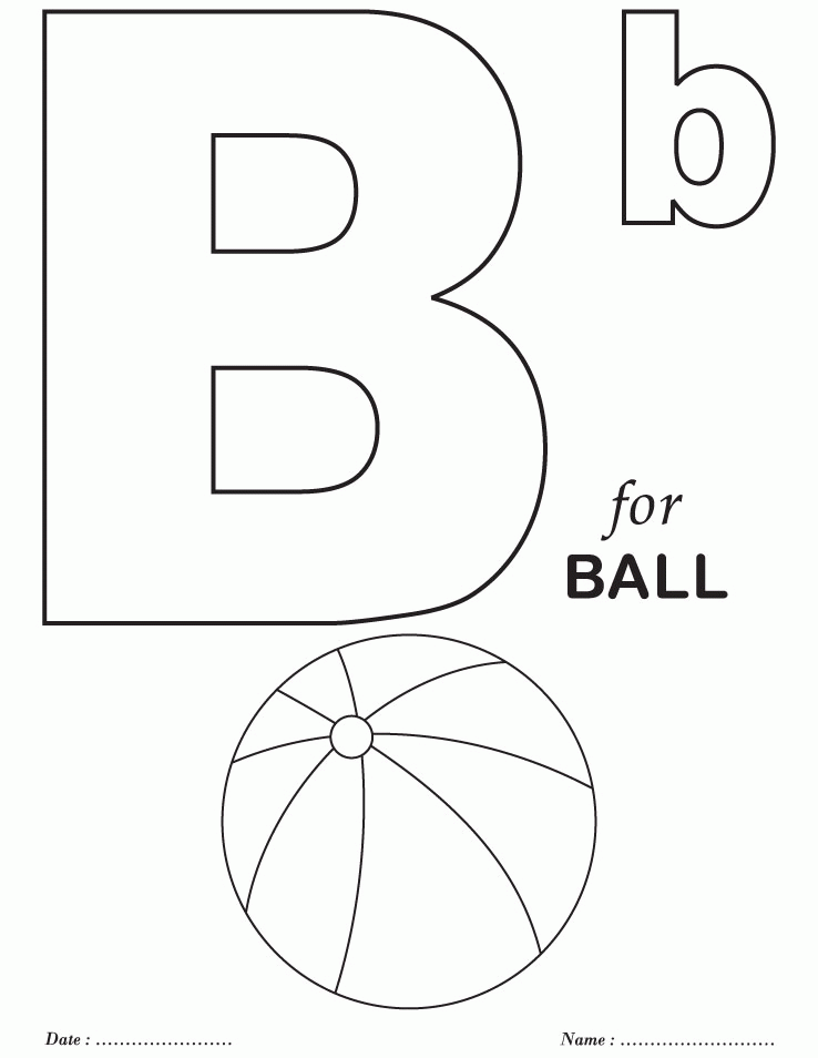 Abc Printable Coloring Pages Printable Sheets Printables Alphabet B Sheets 2021 a 1053 Coloring4free